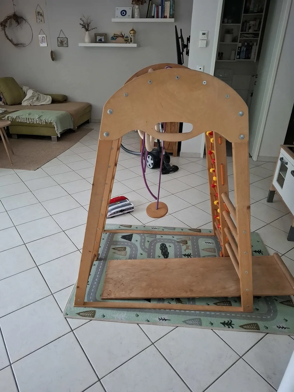 Rinagym 6-in-1 Kletterturm   vielseitiges Indoor-Klettergerüst