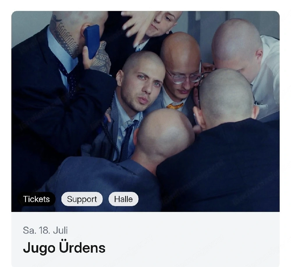 2 Konzert Tickets für die poolbar Carlos5 u Jugo Ürdens