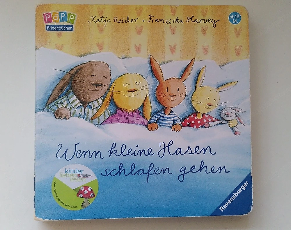 Pappbilderbuch "Wenn kleine Hasen schlafen gehen"