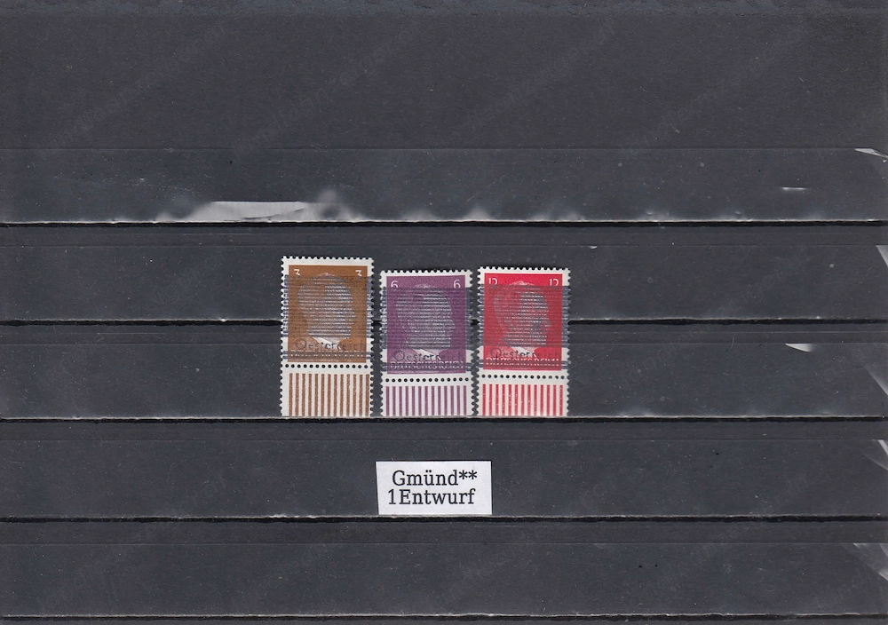 Briefmarken Ö Lokalausgaben Gmünd Probedrucke alle 4 Ausgaben oder einzeln ab 10,- Postfrisch **