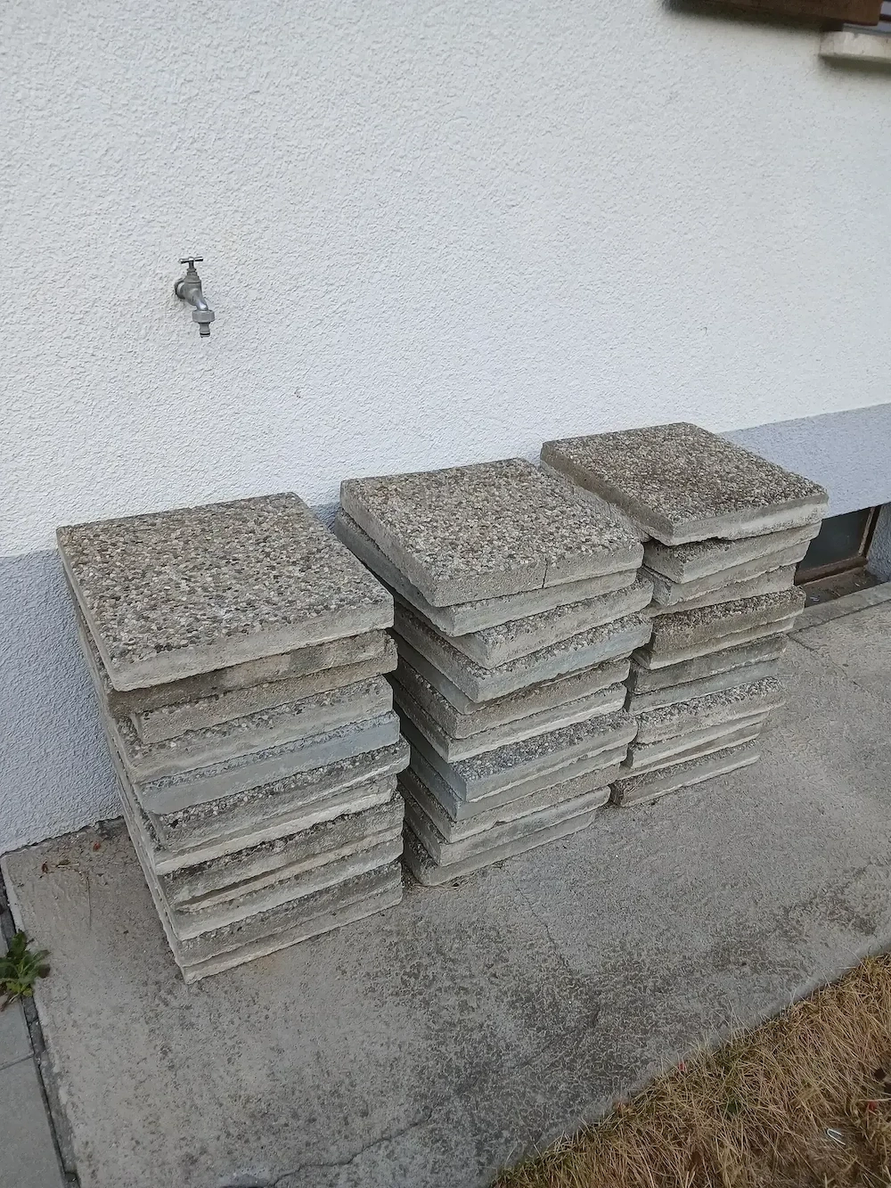 Waschbetonplatten 