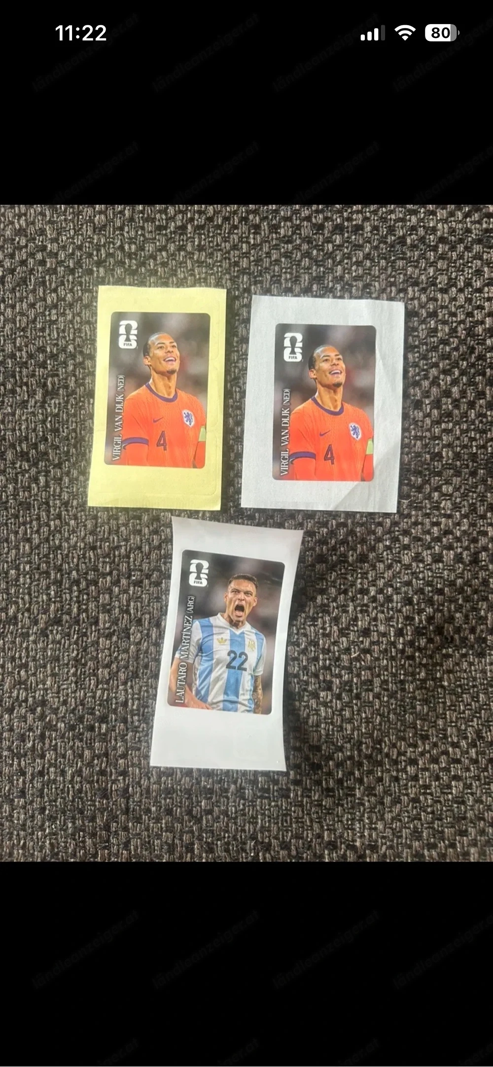 Panini Sticker pro Stück 50 Cent