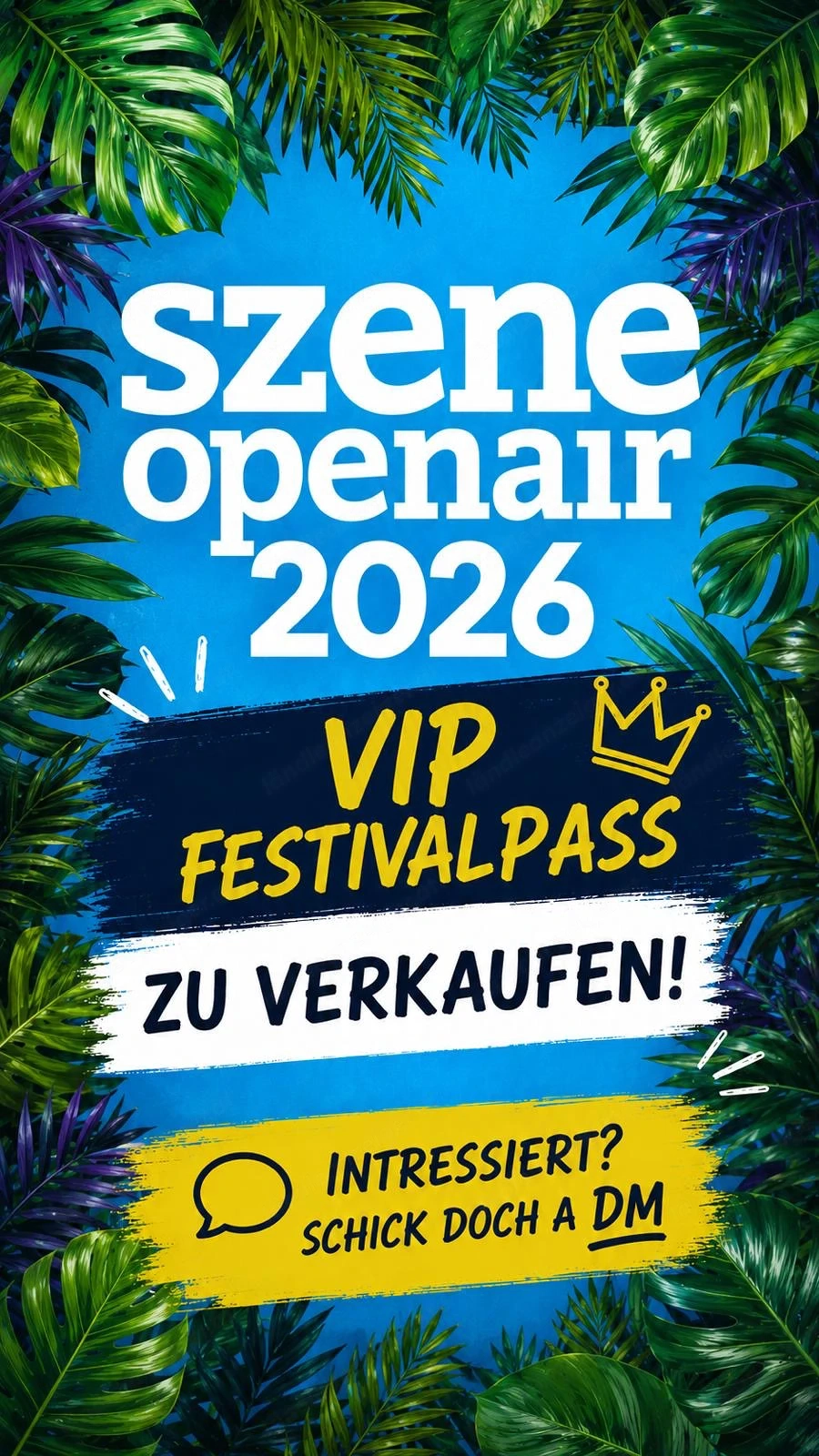 2x Szene VIP Tickets