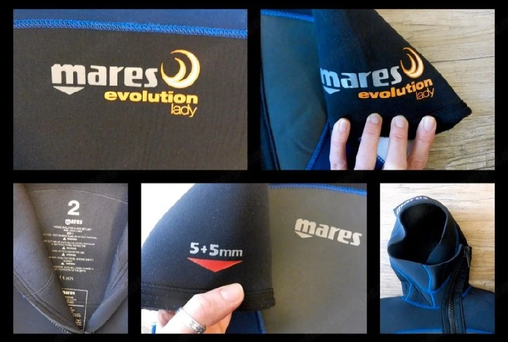 Mares Eisweste Größe 2 5+5mm Tauchanzug Neoprenanzug