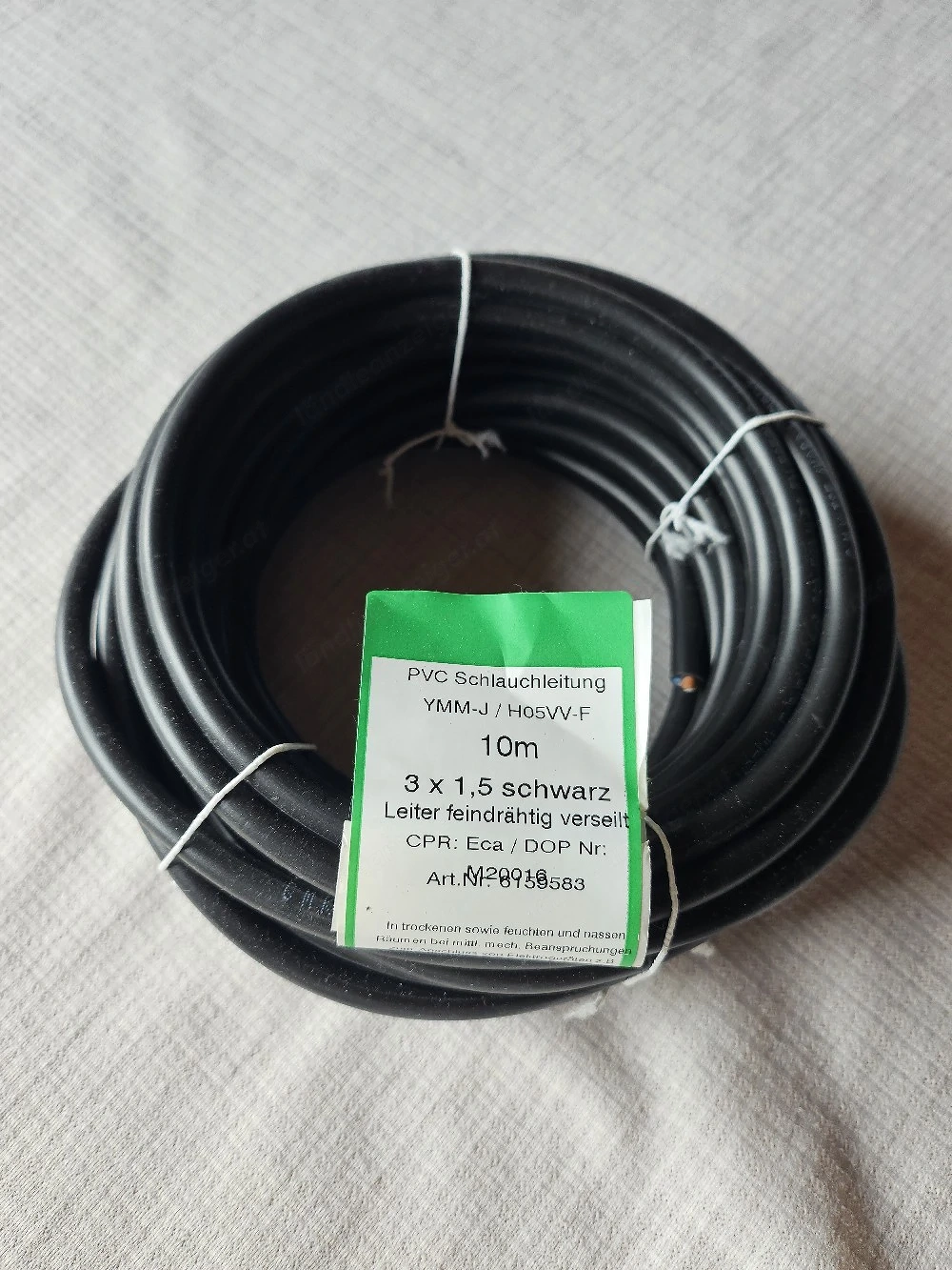 Kabel 10m 3x1.5