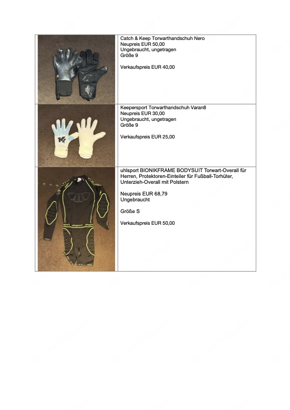 TW-Zubehör und TW-Overall