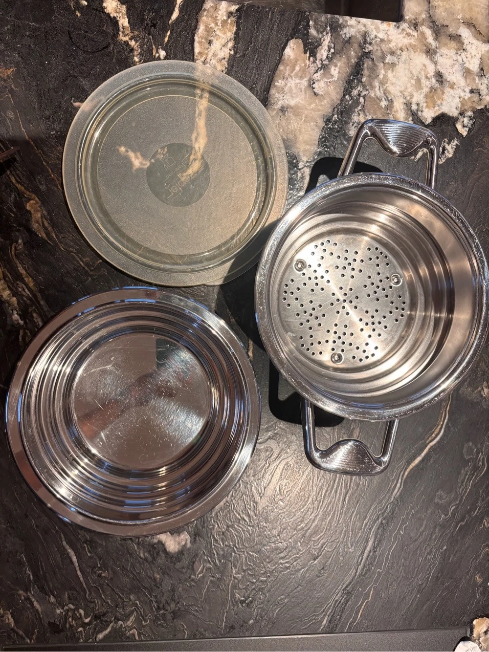 Zepter Edelstahl-Kocheinsatz   Dämpfeinsatz-Set