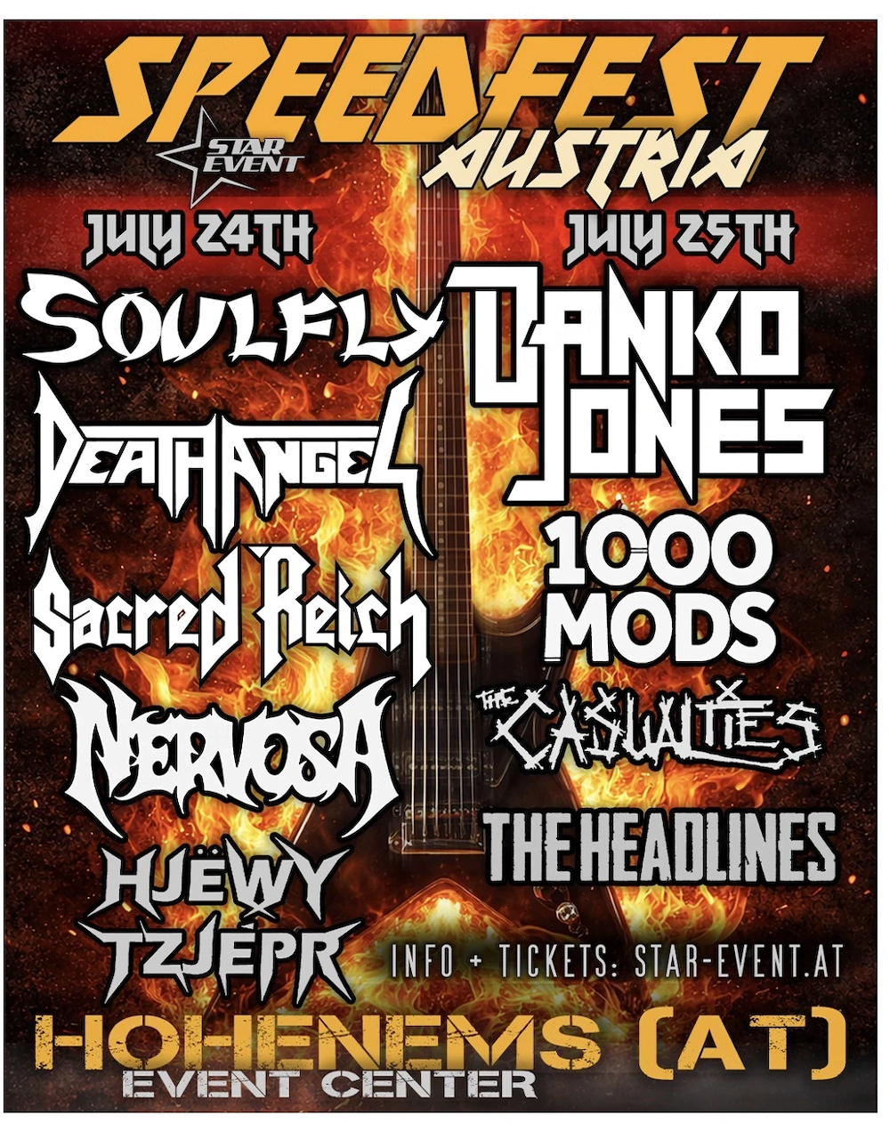 Speedfest Freitag 24.07. Karten 