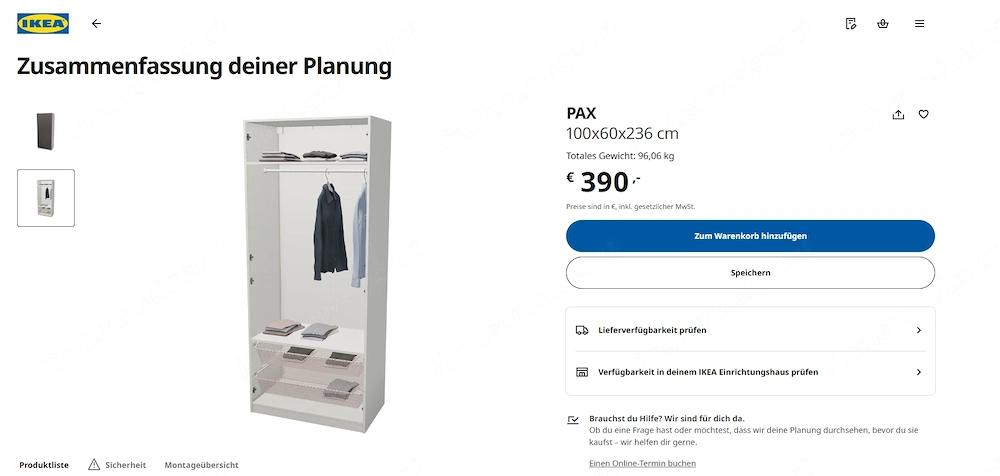 4x Grauer IKEA PAX Kleiderschrank   Top ausgestattet   Neupreis über 2.000     200   pro Schrank