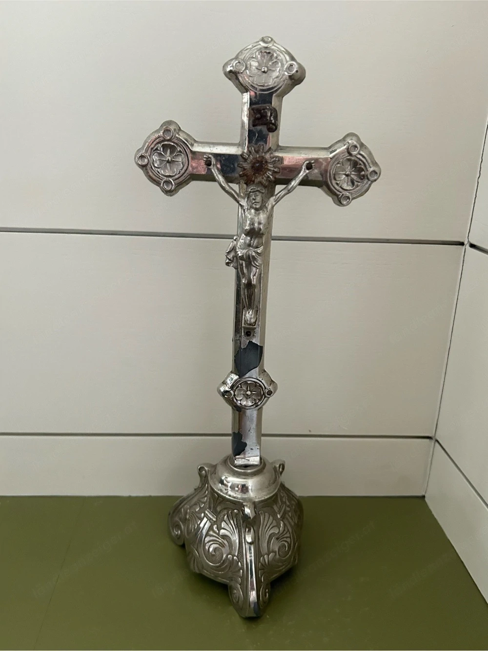 Antikes Tischkreuz - Pilgerkreuz ca. 1920 1930er Jahre