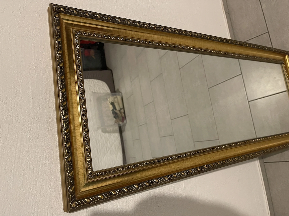 Spiegel 40x100cm in Gold Optik