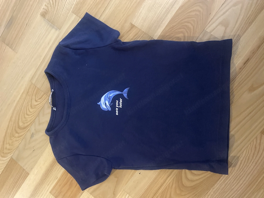 Mädchen T-Shirt Gr.140 dunkelblau 