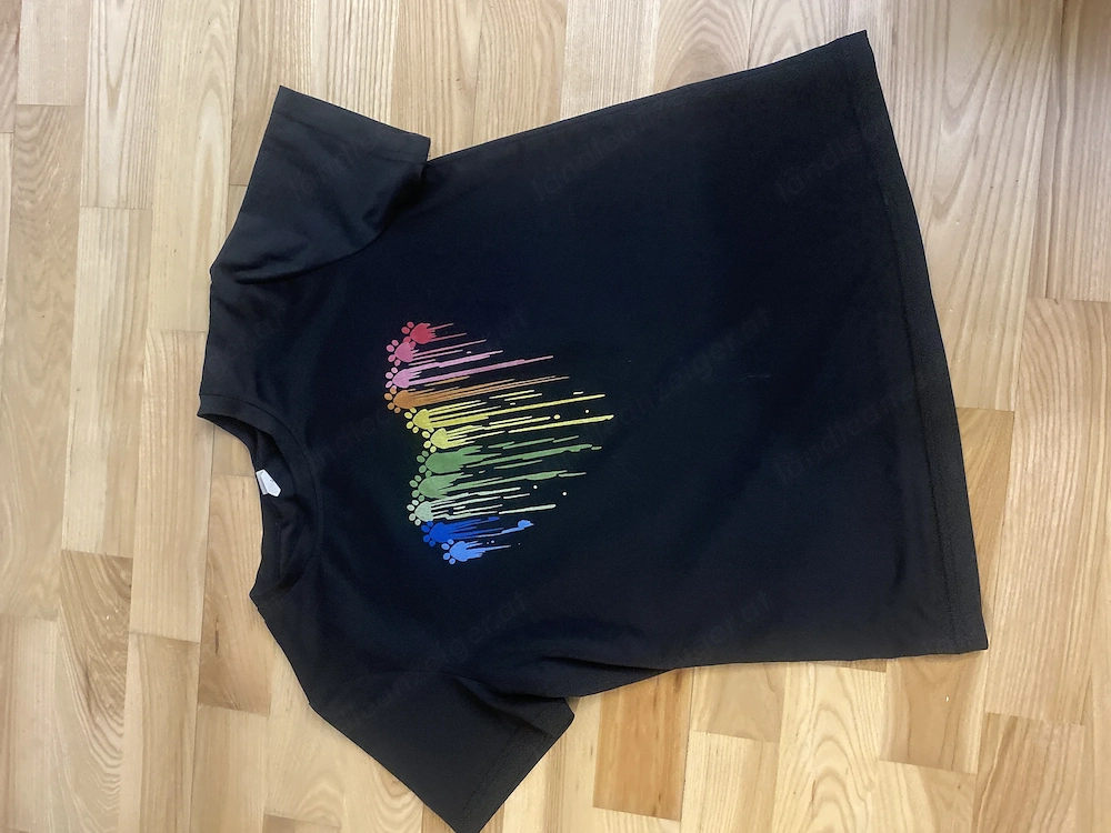 Mädchen T-Shirt schwarz Gr. 152