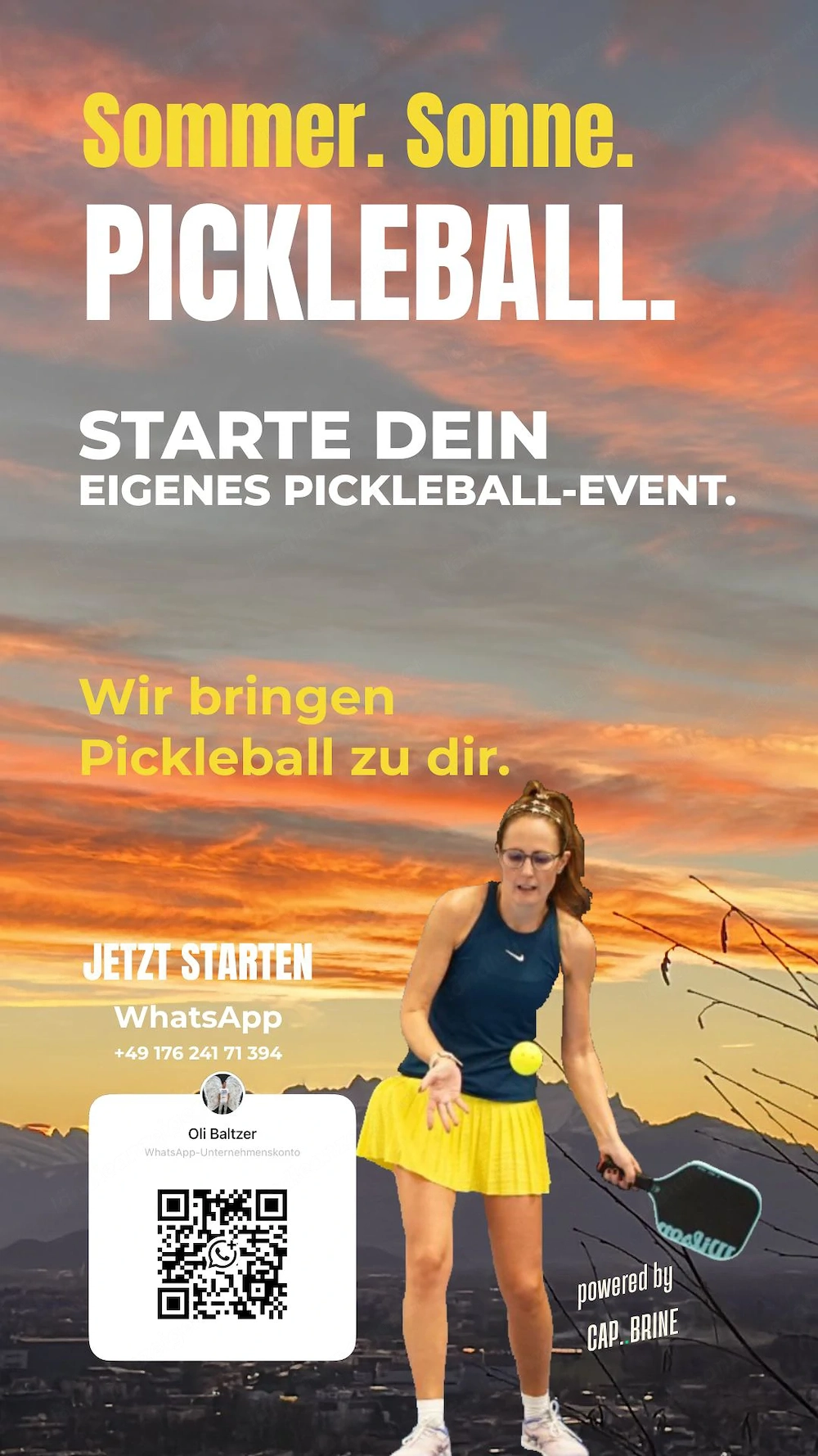 Starte diesen Sommer dein eigenes Pickleball-Event.   