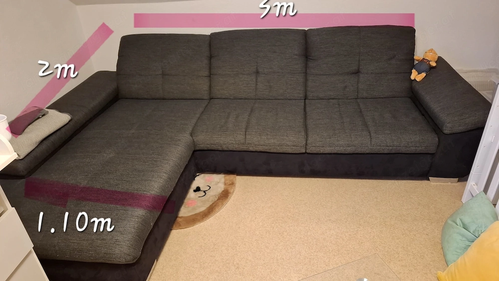 Sofa inklusive Tisch 