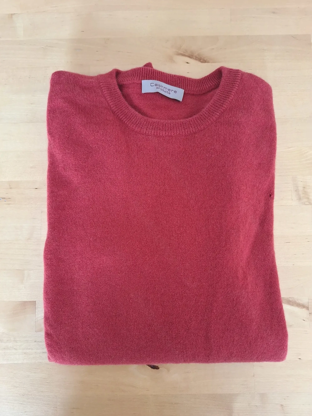 Kaschmir Pullover Rot Herren Grösse 48