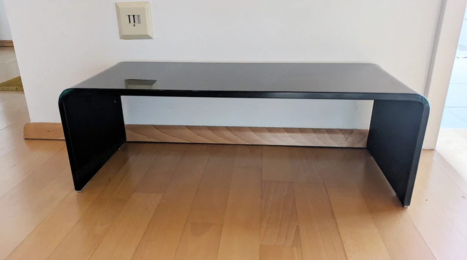 TV Aufsatz   Beistelltisch aus Glas