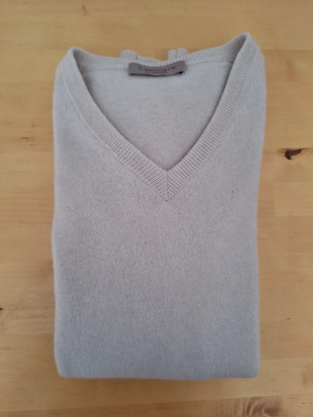 Kaschmir Pullover Weiss Herren Gr. 48