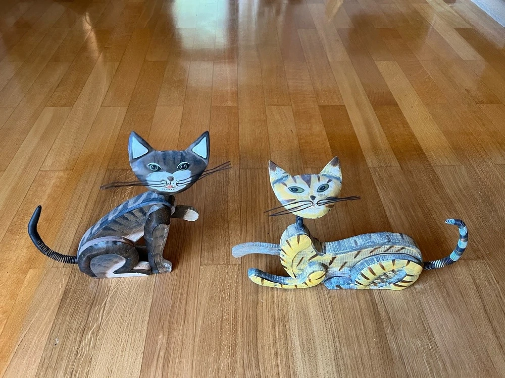 Katzen als Dekoration -2 Sück