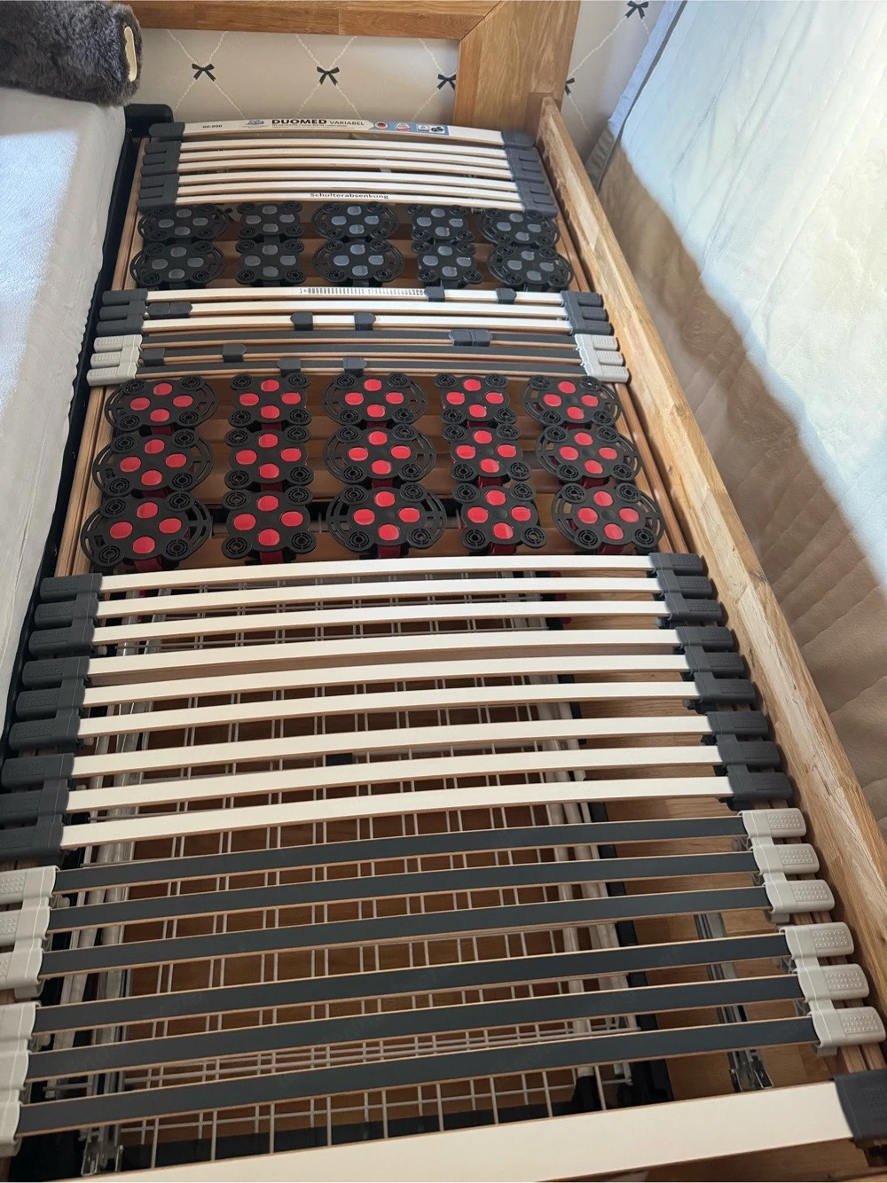 2x Lattenrost 90x200cm 7 Zonen verstellbar