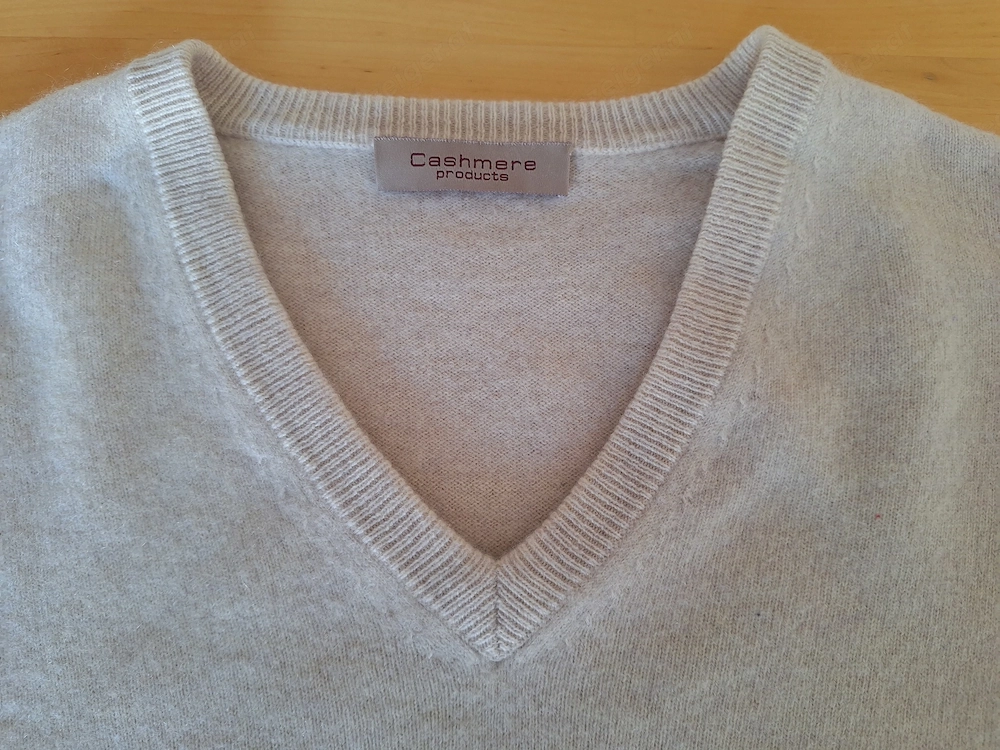 100% Kaschmir Pullover Weiss