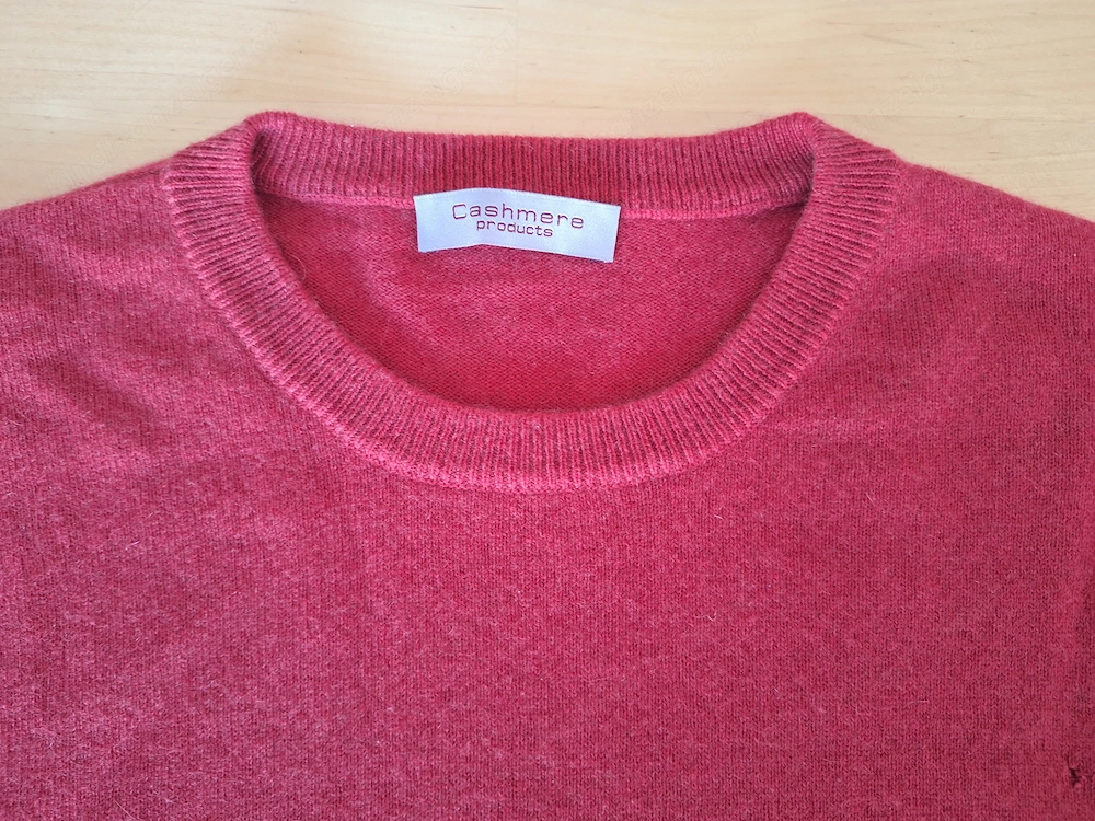 Kaschmir Pullover Rot Herren Grösse 48
