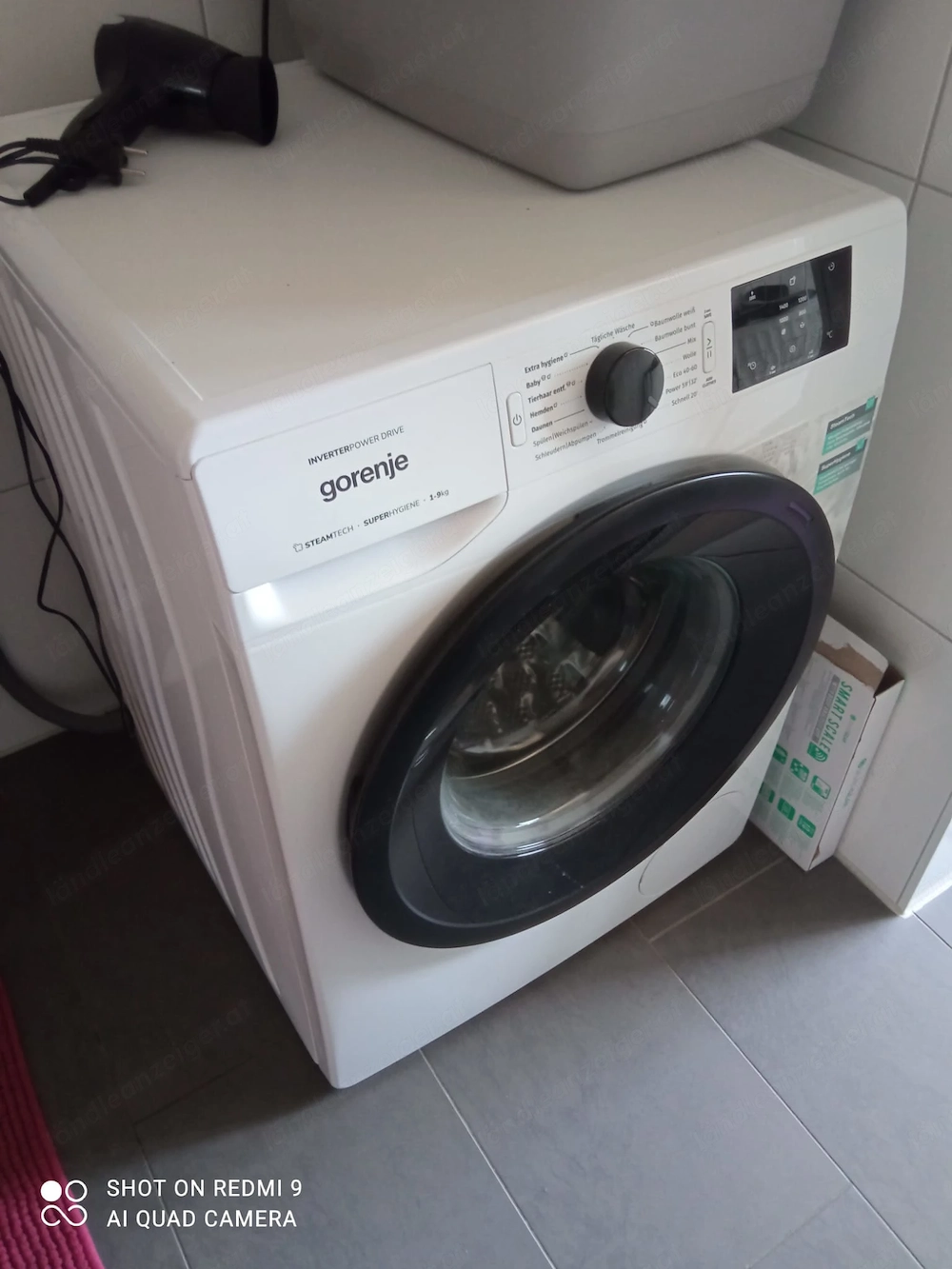 Gorenje Waschmaschine 9 kg   Inverter PowerDrive   SteamTech   Top Zustand