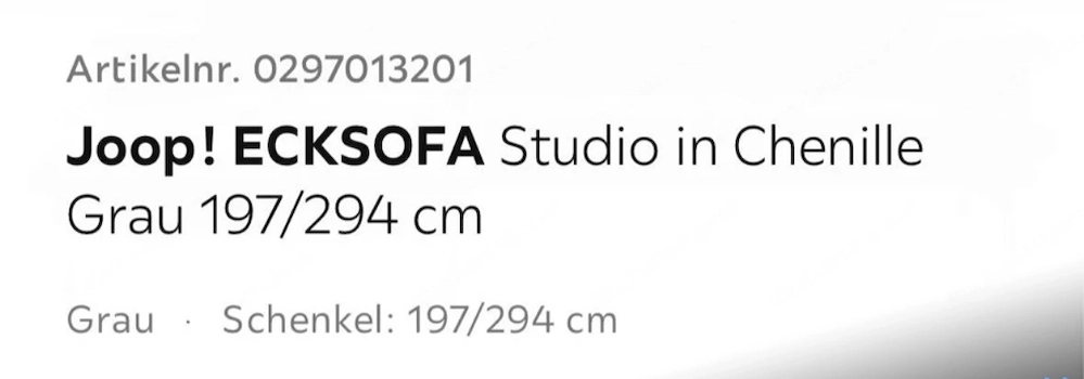 Joop Sofa guter Zustand 