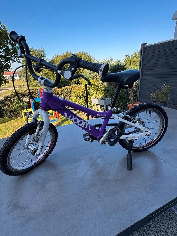 Woom 2 Kinderfahrrad lila - Leicht und robust!