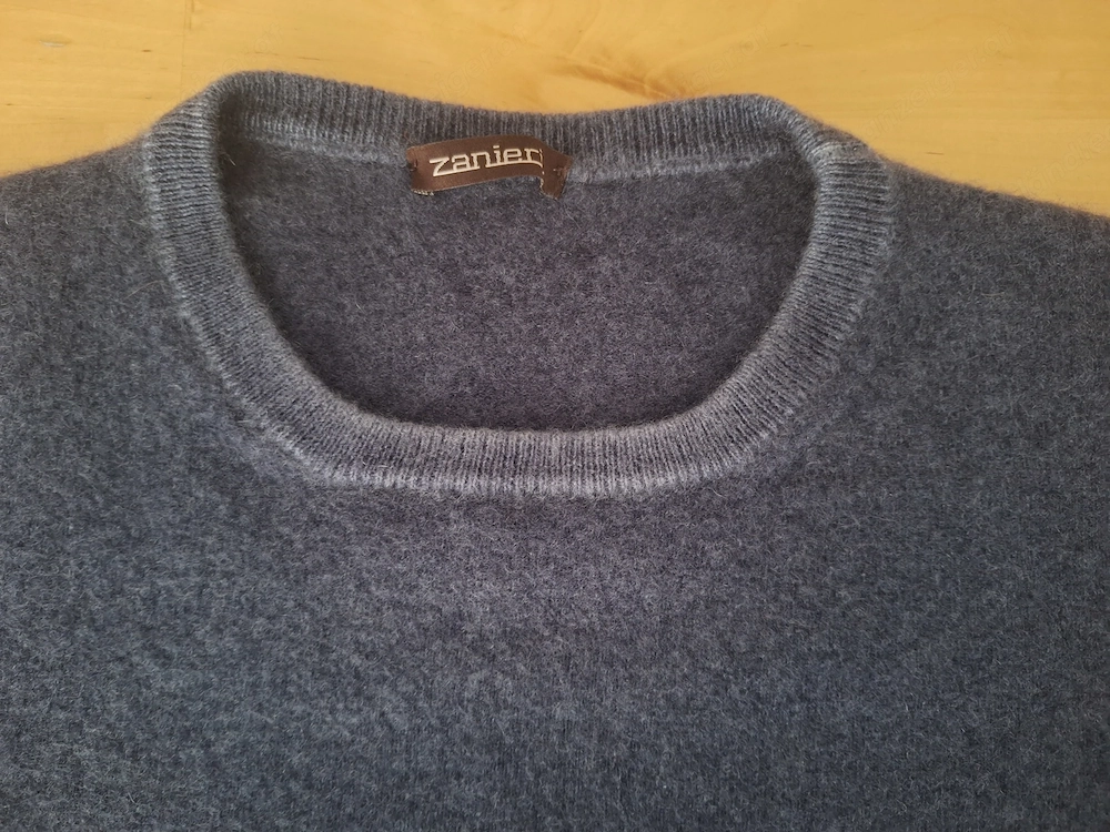 Kaschmir Pullover Marine Blau Herren Gr. S