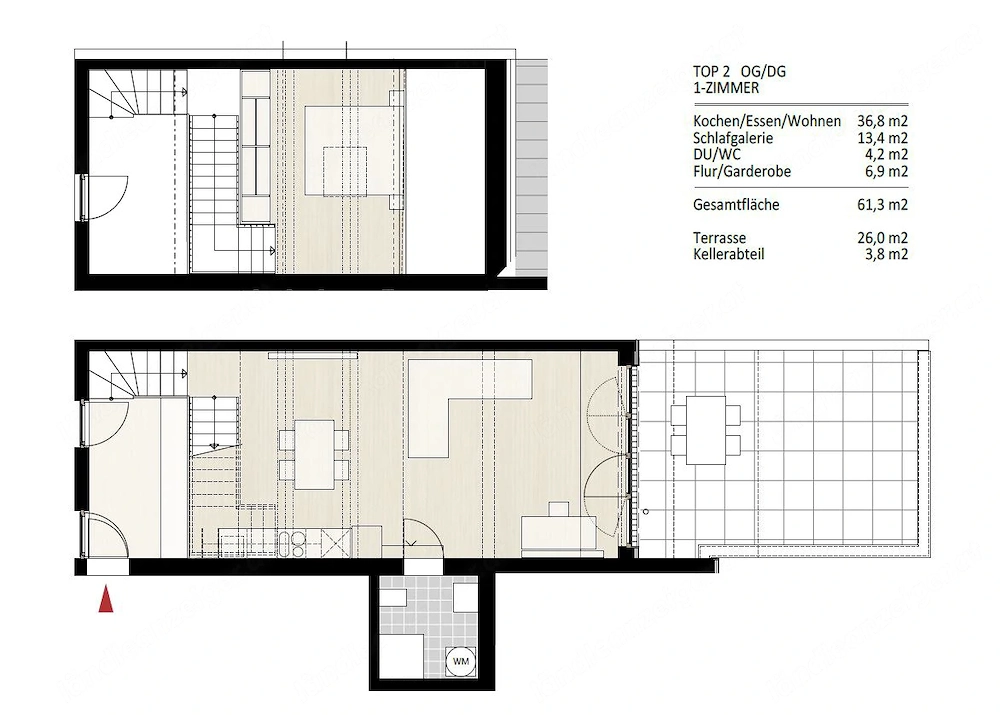 Historischer Flair trifft moderne   Stilvolles Galerie-Loft