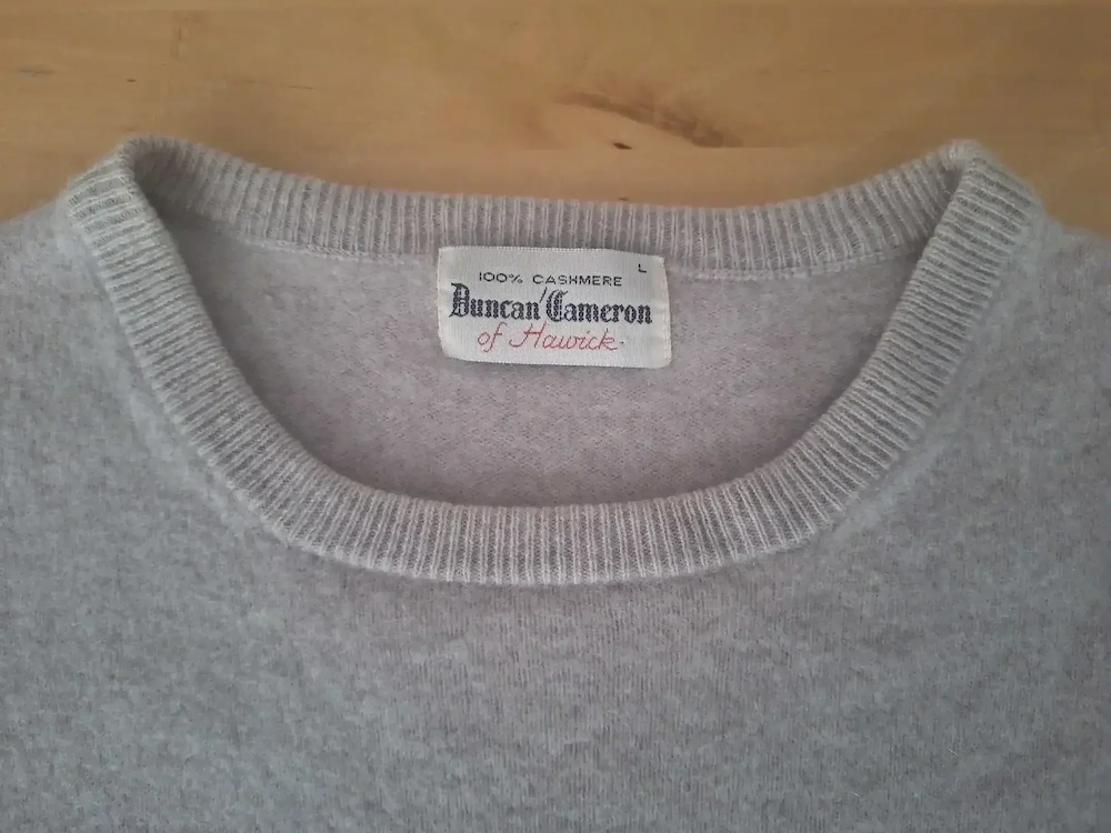 Kaschmir Pullover Sandstrand Hellbraun Herren Gr. S