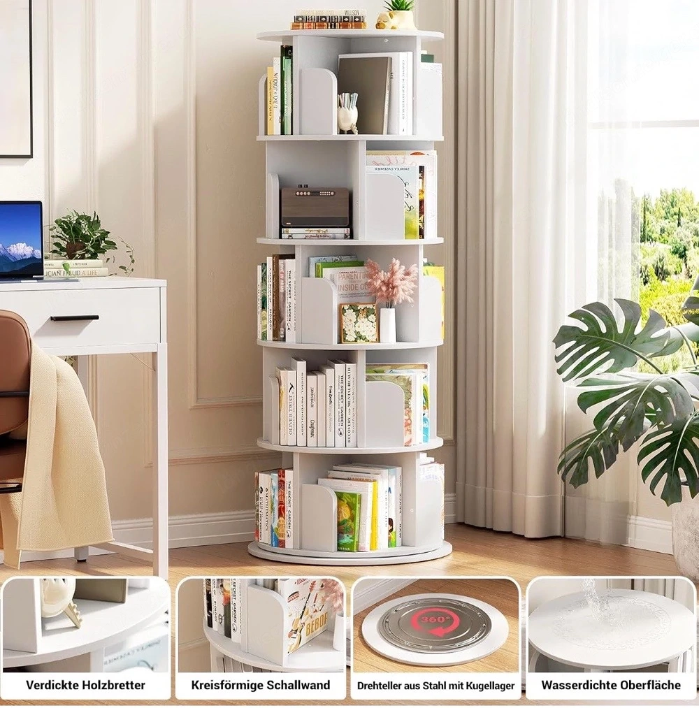 Drehbares Bücherregal