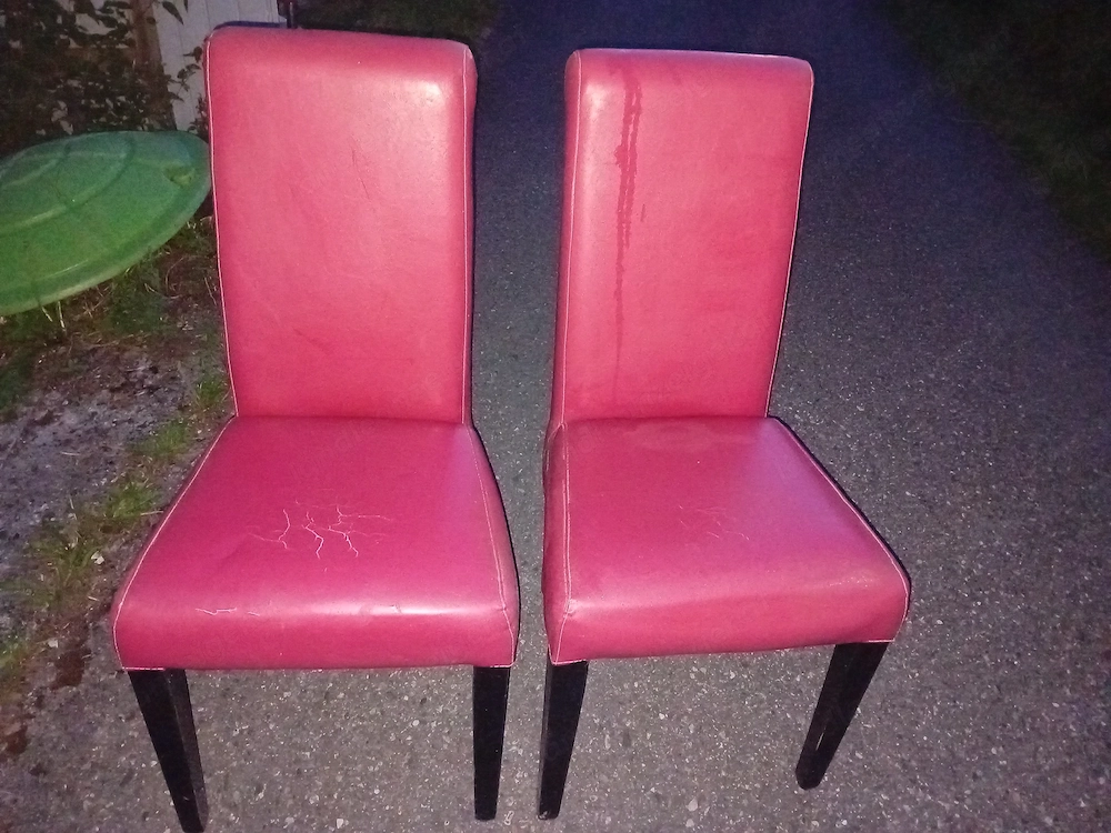 Stühle mit Leder bezogen gebraucht