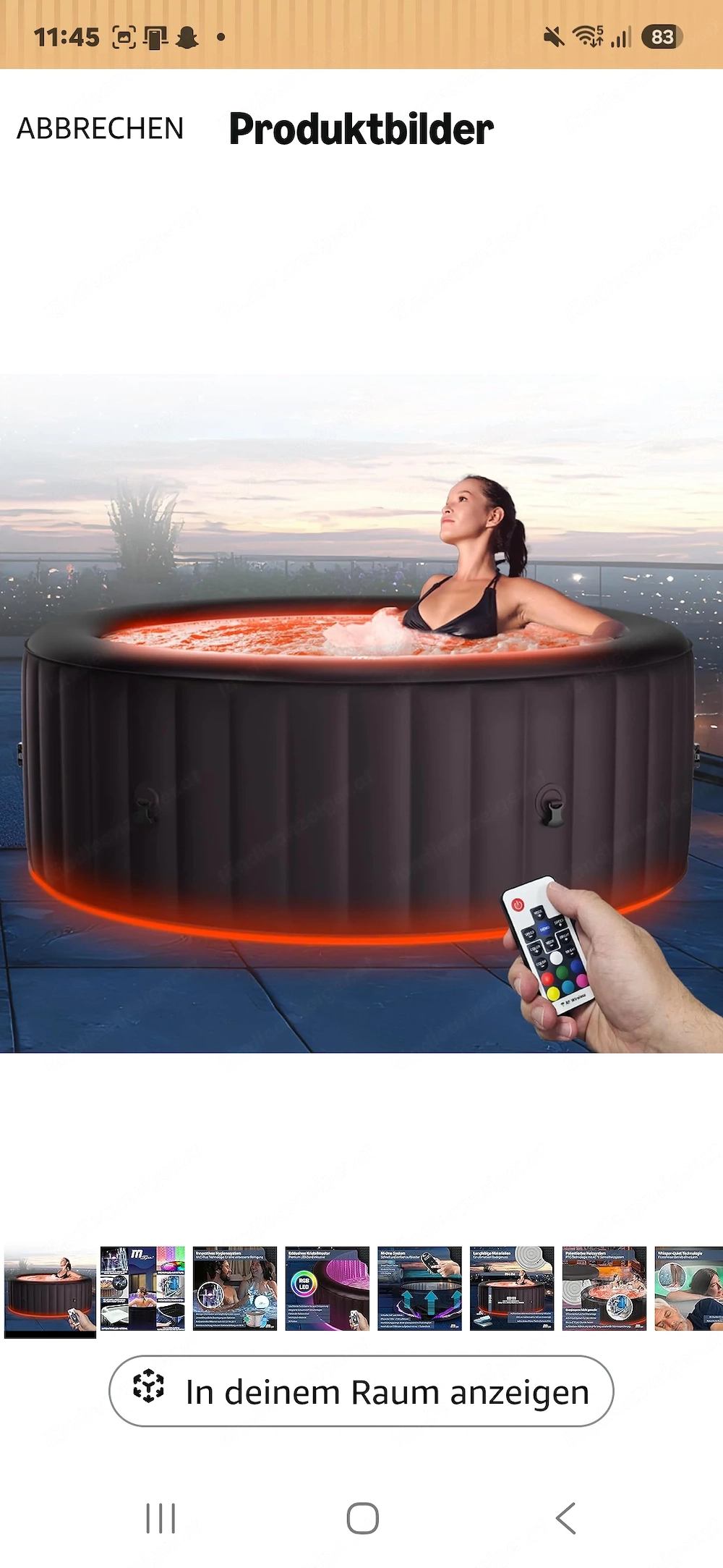 Verkaufe gebrauchten Miweba aufblasbaren Whirlpool im Erstklassigen Zustand 