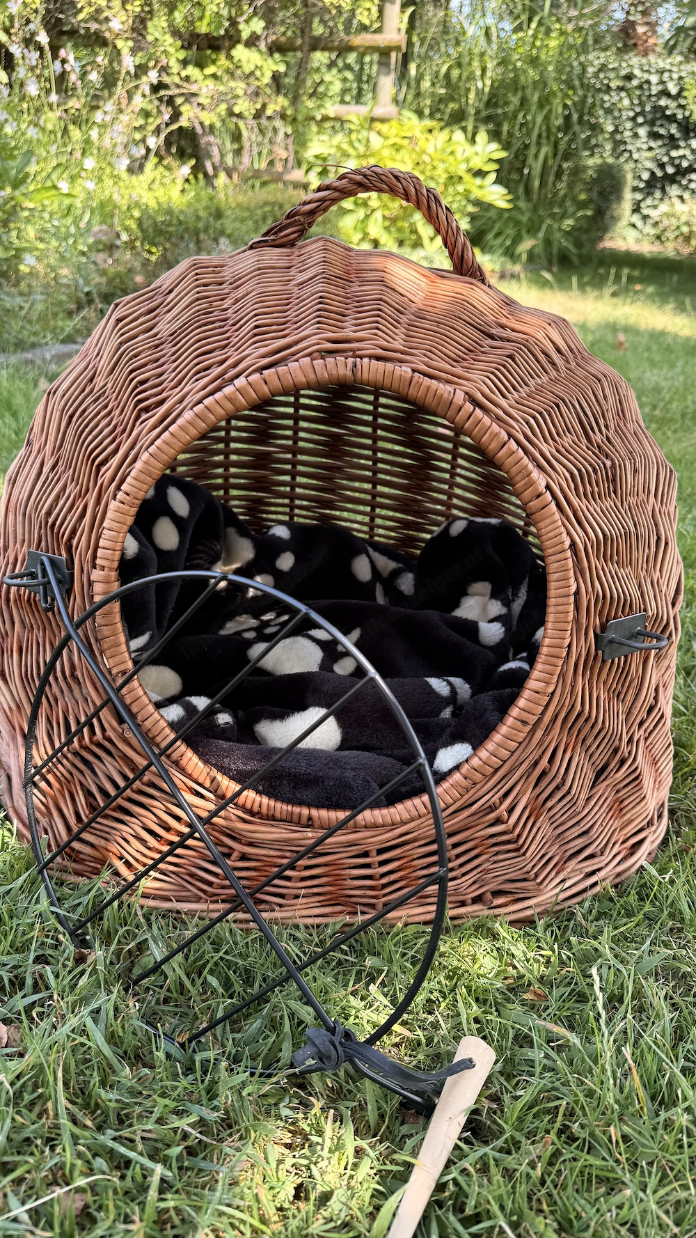Wunderschöner Katzenkorb (handgeflochtener Weidenkorb)