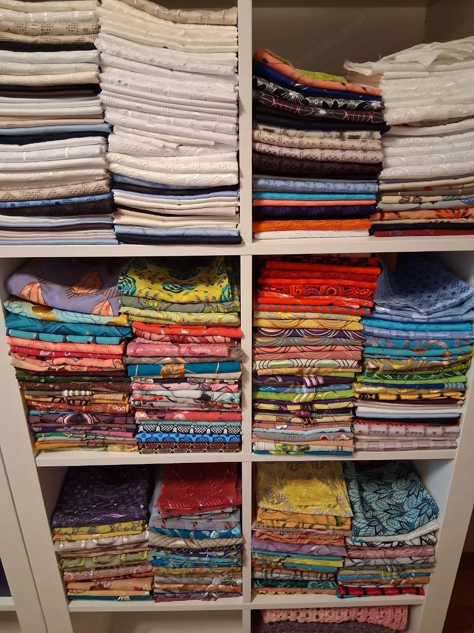 Stoffproben für Patchwork, StickereiStoffe