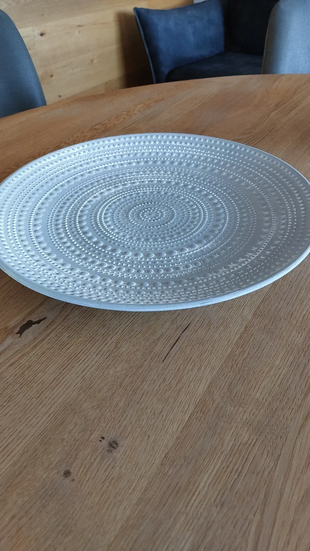 Schale für Deko grau ca. 40cm Durchmesser