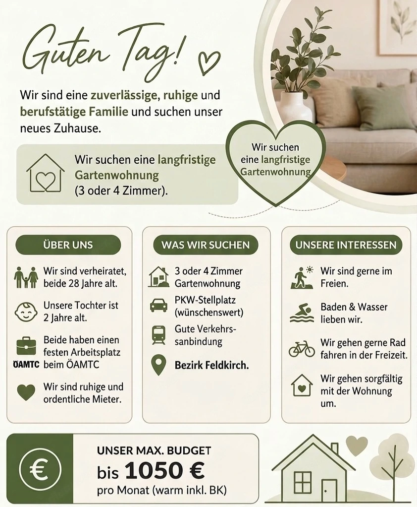 3 oder 4 Zimmerwohnung