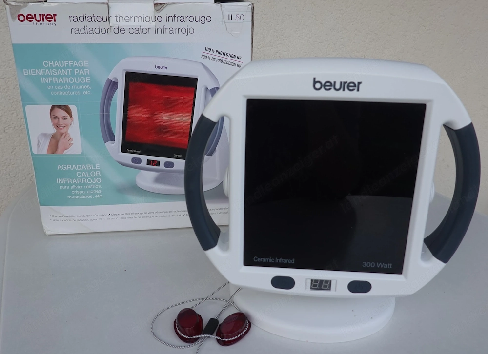 Beurer IL 50, Infrarotlampe , Medizinprodukt, inkl. Schutzbrille 