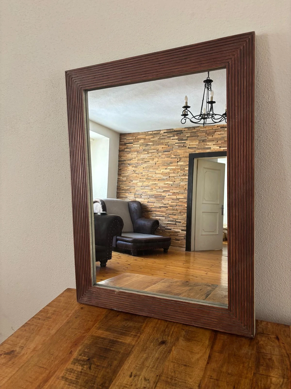 Spiegel mit Rahmen - 80x60cm