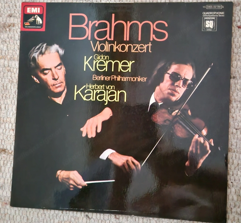 Brahms Vioöinkonzert Kremer Karajan LP