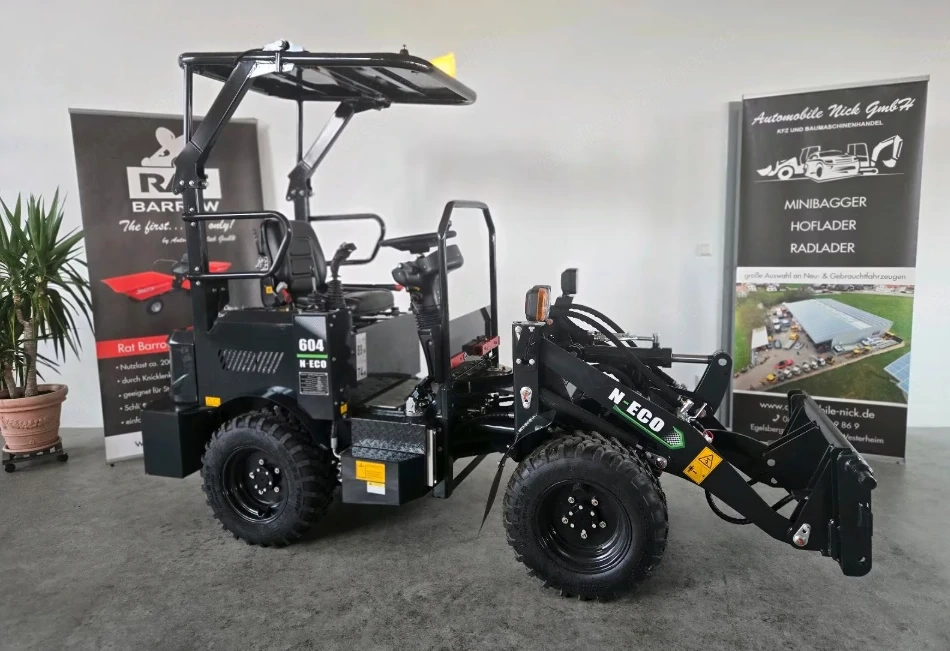 N-ECO 604 Elektrohoflader mit Klappdach - Hoflader - Radlader