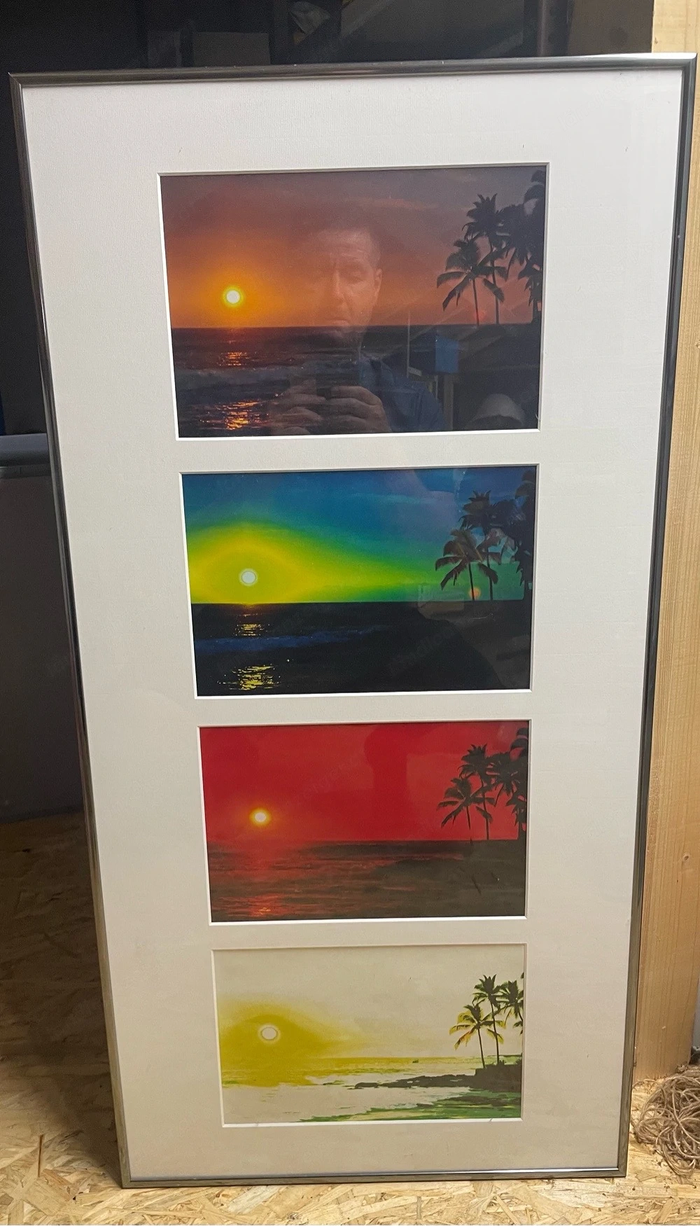 Bilderset Hawaii gerahmt im schönen Passepartout