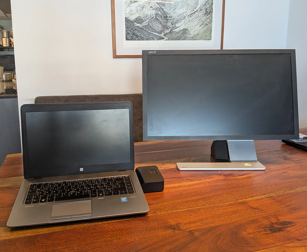 HP Elite Book 840 mit externen Monitor und Dockingstation