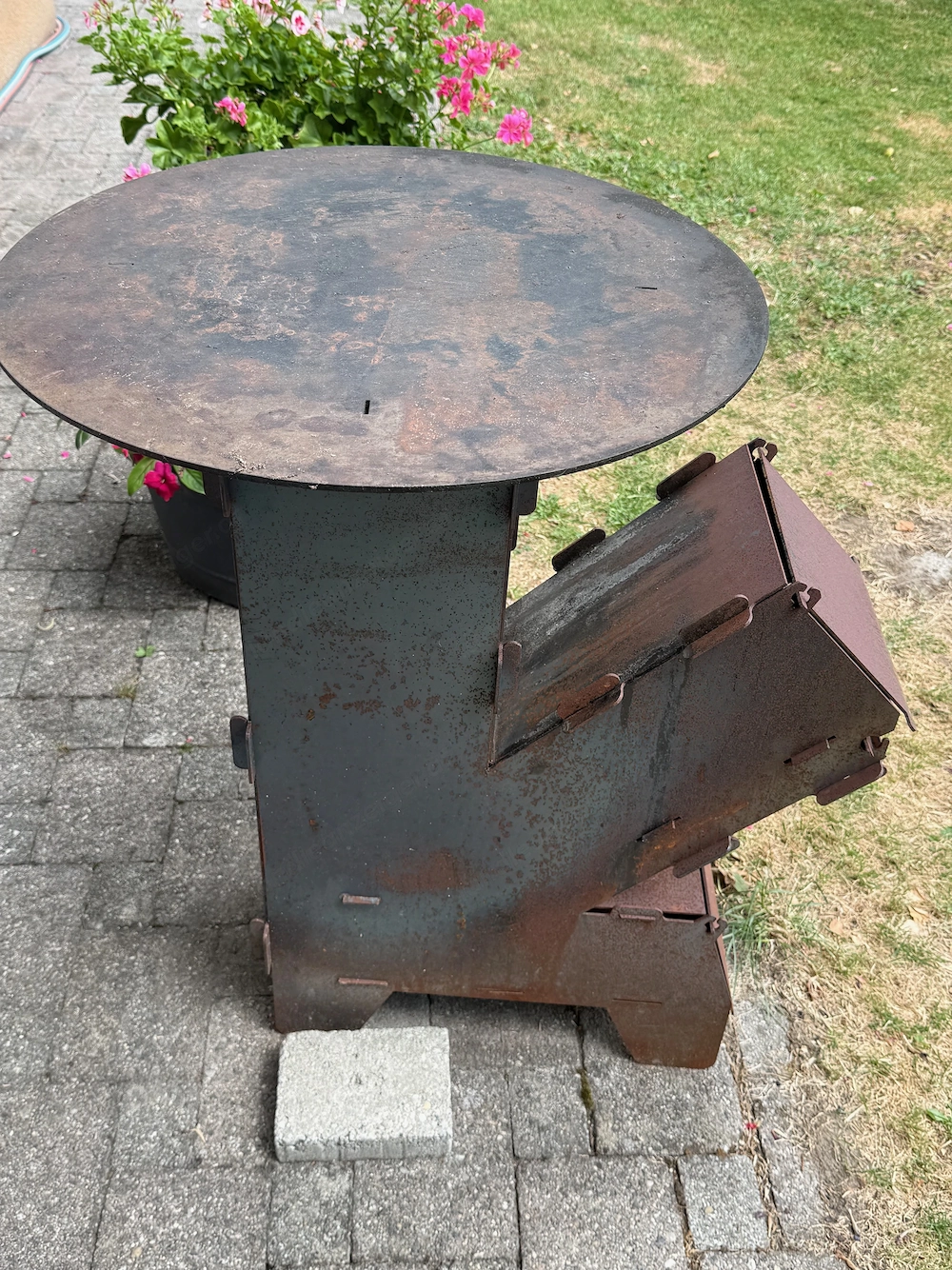 Holz Holzkohle Holzbriketts Grill Unikat Stecksystem