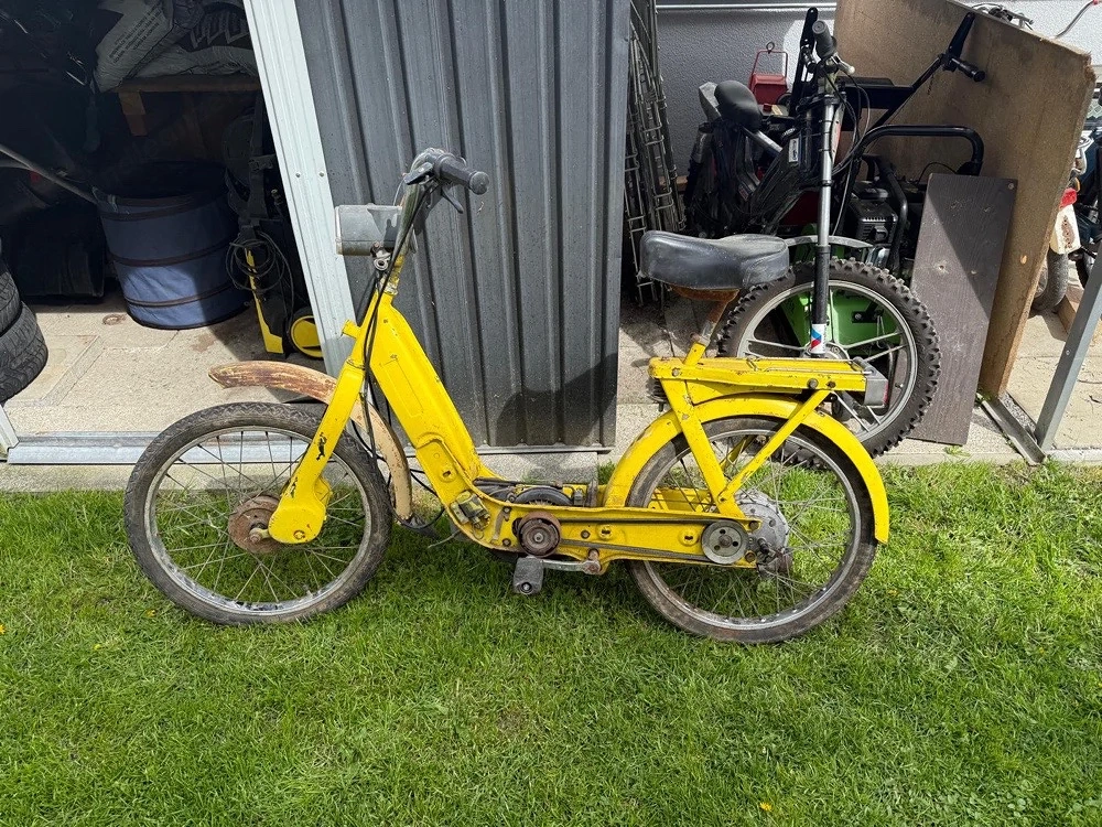 Piaggio Ciao gelb   Oldtimer Mofa   Bastlerfahrzeug