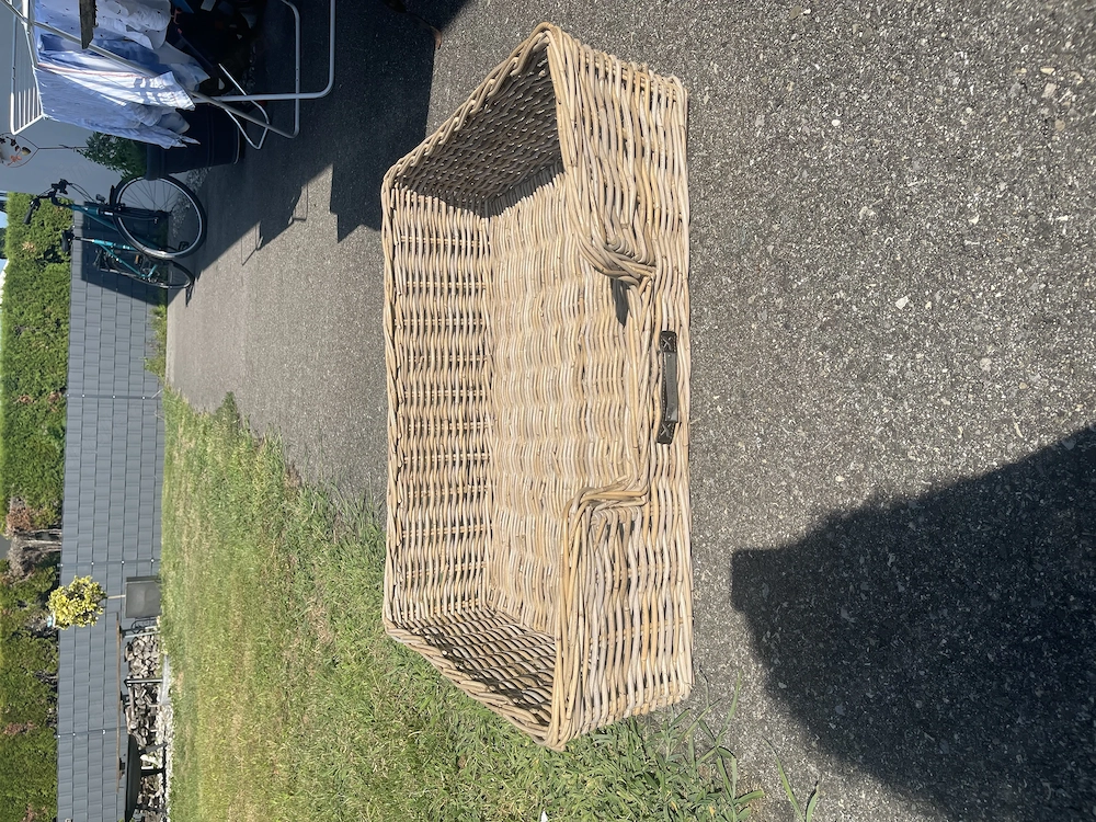 Hundekorb Rattan groß