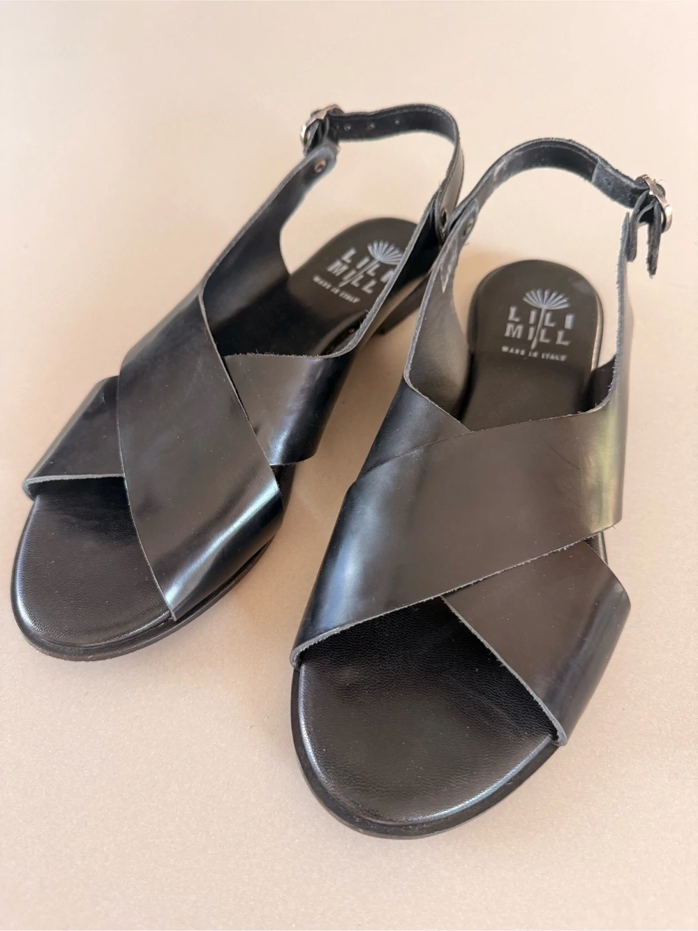 leder sandalen schwarz 