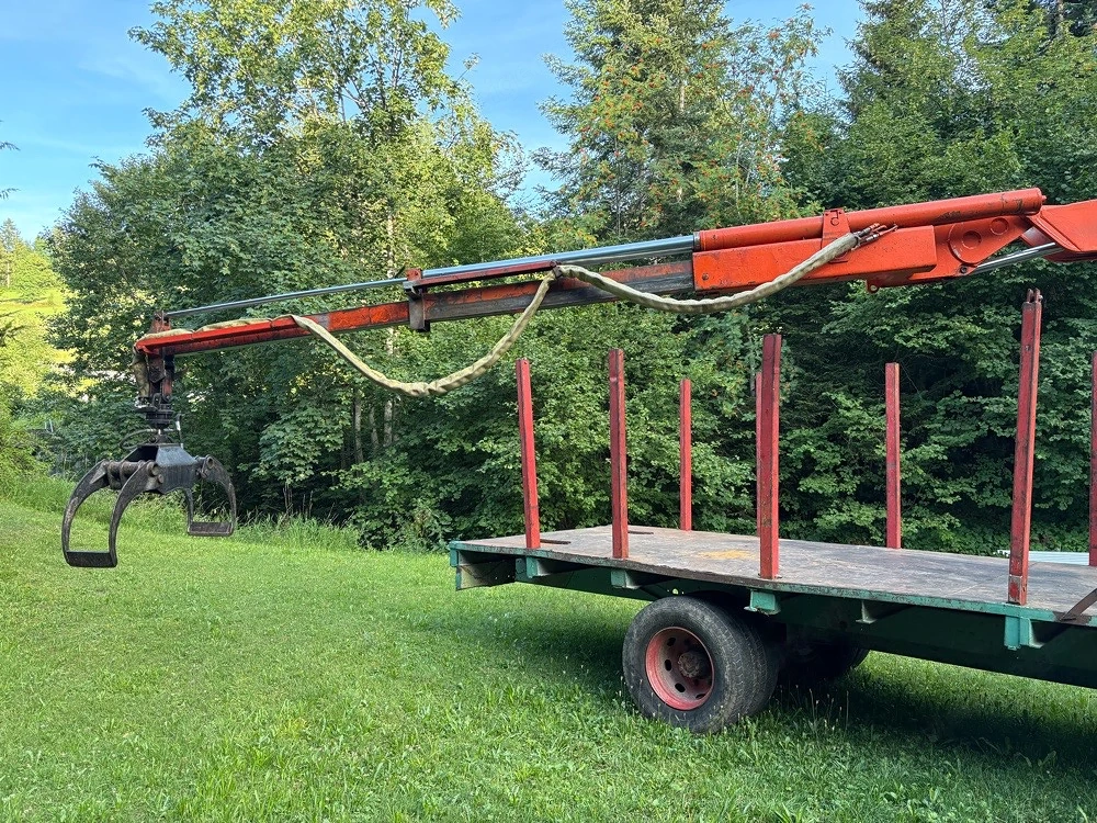 Rückewagen, Kranwagen, Hiab, Blockwagen, Holzwagen